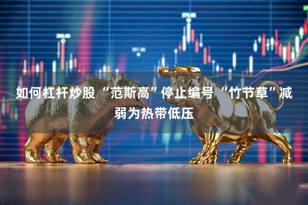 如何杠杆炒股 “范斯高”停止编号 “竹节草”减弱为热带低压